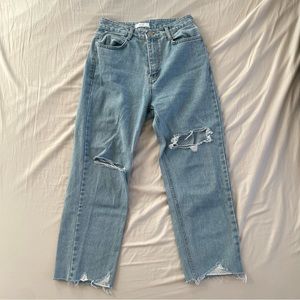 Oak + Fort Distressed Jeans